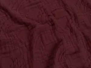 Odeja iz ekološkega bombaža, 200x230,260x240, BORDO Odeja iz ekološkega bombaža, 200x230,260x240, BORDO