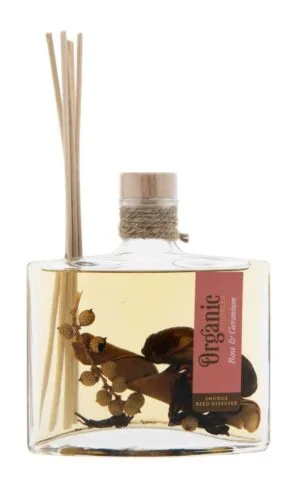 Dišava za prostor s paličicami Vrtnica in Geranija 150 ml. Dišava za prostor s paličicami Vrtnica in Geranija 150 ml.
