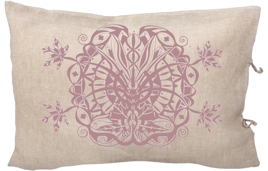 ŽE prevleka-za-vzglavnik-lan-natur-vrata-življenja-vijolična