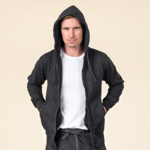 Zgornji del trenirke I Ekološki bombaž ČRN