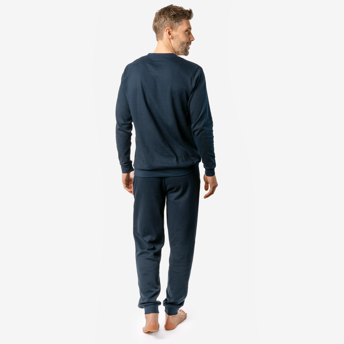 Moška pižama ekološki bombaž MODRA S,M,L,XL Moška pižama ekološki bombaž MODRA S,M,L,XL