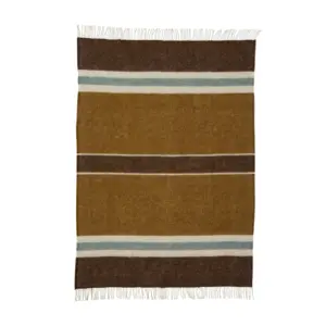 NA ZALOGI Volnena odeja RJAVA KARAMEL MODRA 130x200 NA ZALOGI Volnena odeja RJAVA KARAMEL MODRA 130x200