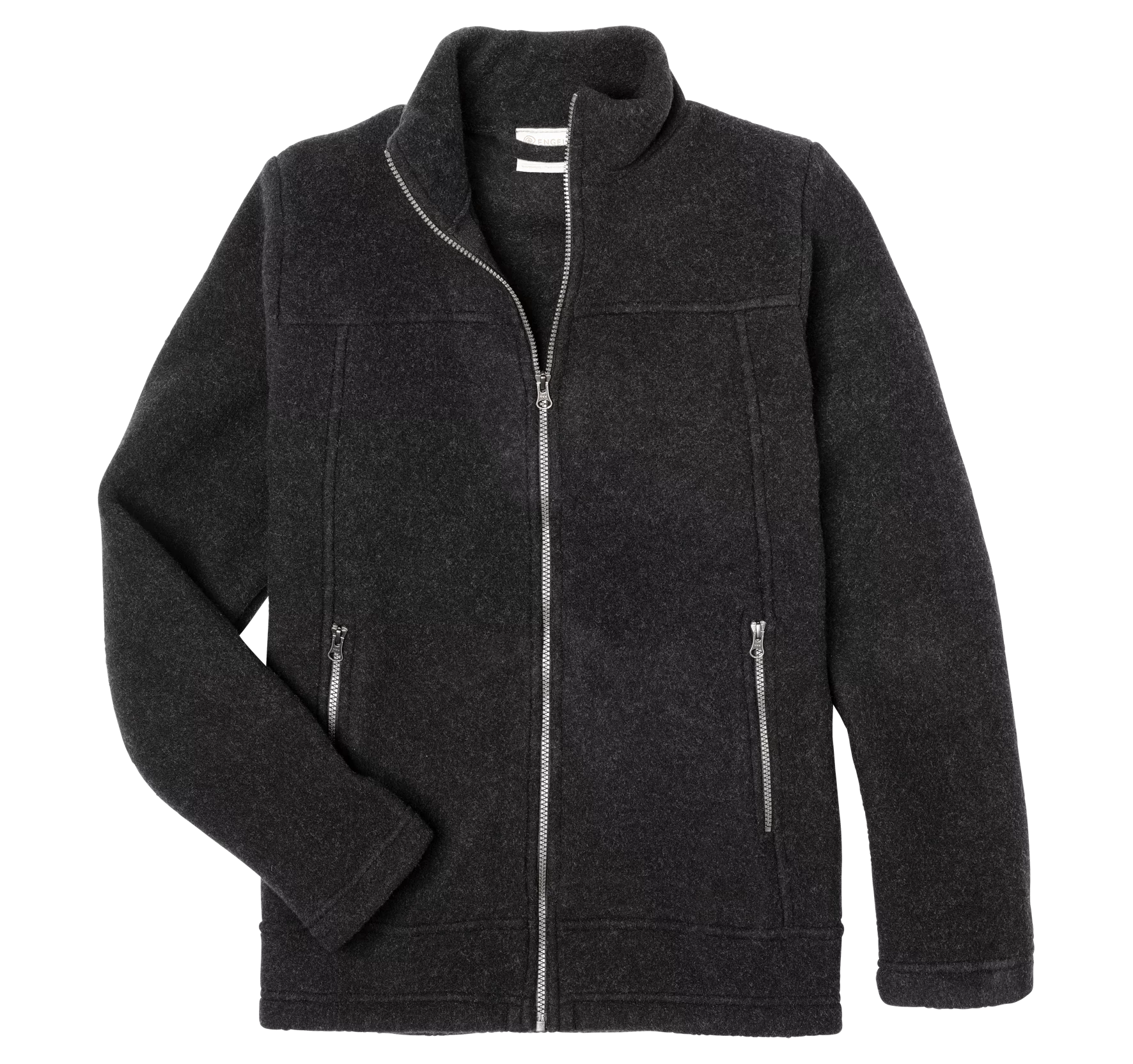 Flis jakna iz 100% merino volne, ČRNA 50-52 L Flis jakna iz 100% merino volne, ČRNA 50-52 L