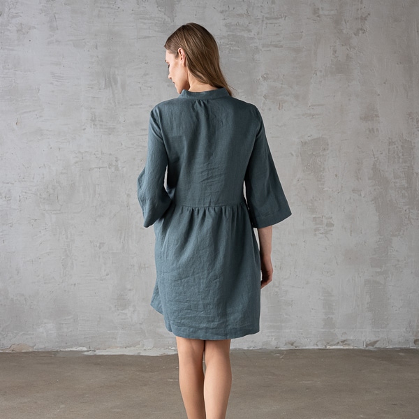 Lanena obleka BALSAM GREEN XS Lanena obleka BALSAM GREEN XS