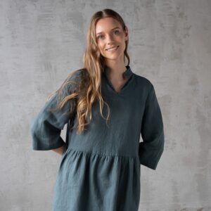Lanena obleka BALSAM GREEN XS Lanena obleka BALSAM GREEN XS