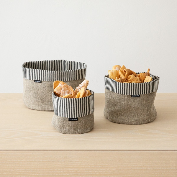 Košara Jazz Black/Nature velika 25x20