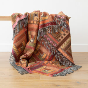 NA ZALOGI Volnena deka 130x190 M.RED ORANGE