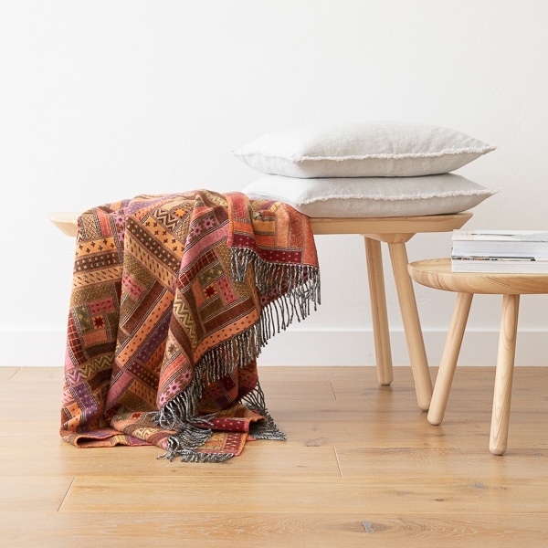 NA ZALOGI Volnena deka 130x190 M.RED ORANGE