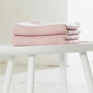 Brisača/Deka iz 100% lanu rosa w 75x130 Brisača/Deka iz 100% lanu rosa w 75x130