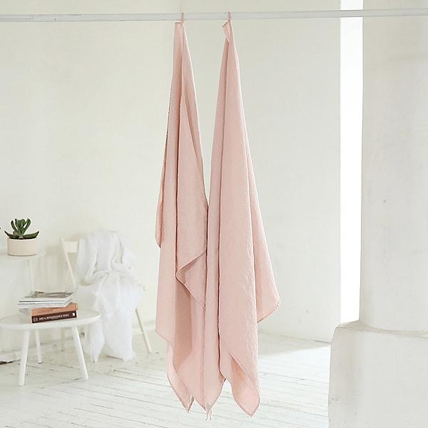 Brisača/Deka iz 100% lanu rosa w 75x130 Brisača/Deka iz 100% lanu rosa w 75x130