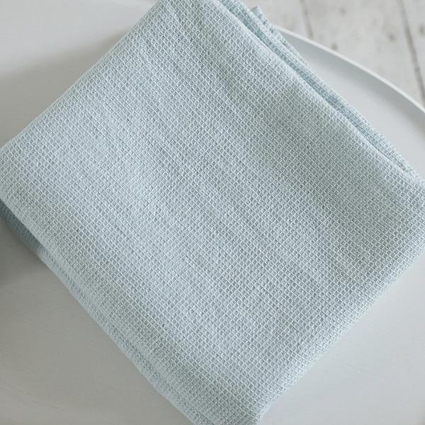 Brisača/Deka iz 100% lanu ice blue w 100x160