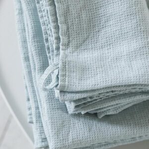 Brisača/Deka iz 100% lanu ice blue w 100x160