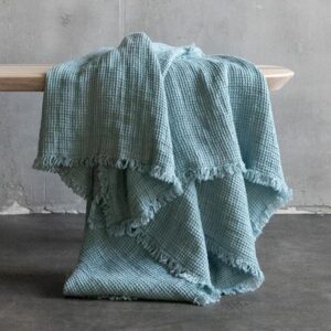 Lanena odeja 155x200 STONE BLUE Lanena odeja 155x200 STONE BLUE