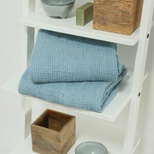 Krpa iz 100% lana stone blue 50x70