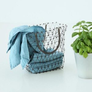 Krpa iz 100% lana modra 53x70