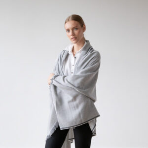 Volneni šal 130x180 Salvatore silver Volneni šal 130x180 Salvatore silver