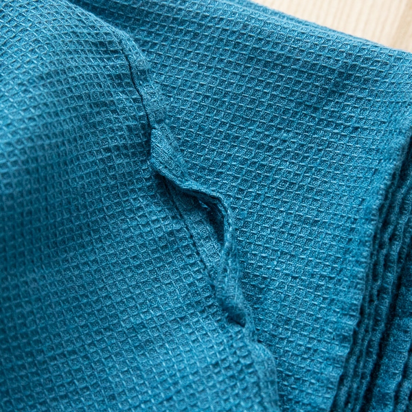 Brisača/Deka iz 100% lanu sea blue 75x130
