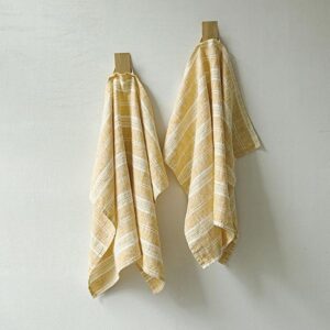 Krpa iz 100% lana gold Multistripe 47x65