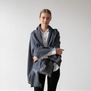 Volneni šal, odeja 130x180 S.INDIGO