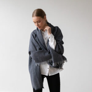 Volneni šal, odeja 130x180 S.INDIGO