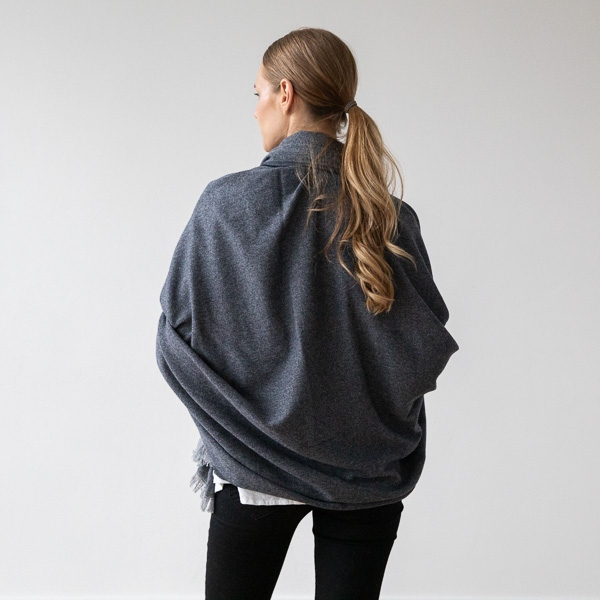 Volneni šal, odeja 130x180 S.INDIGO