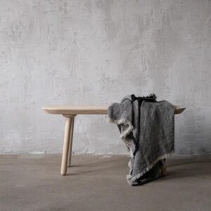 Lanena deka 135x200 Rustic Natural Black