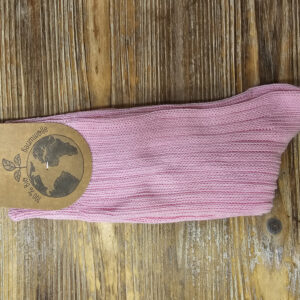 Nogavice iz 100% ekološkega bombaža roza Nogavice iz 100% ekološkega bombaža roza