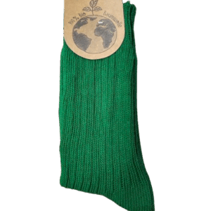 Nogavice iz 100% ekološkega bombaža zelene