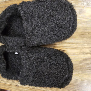 Copati iz 100% kosmatene volne t.sivi, nizki, več velikosti