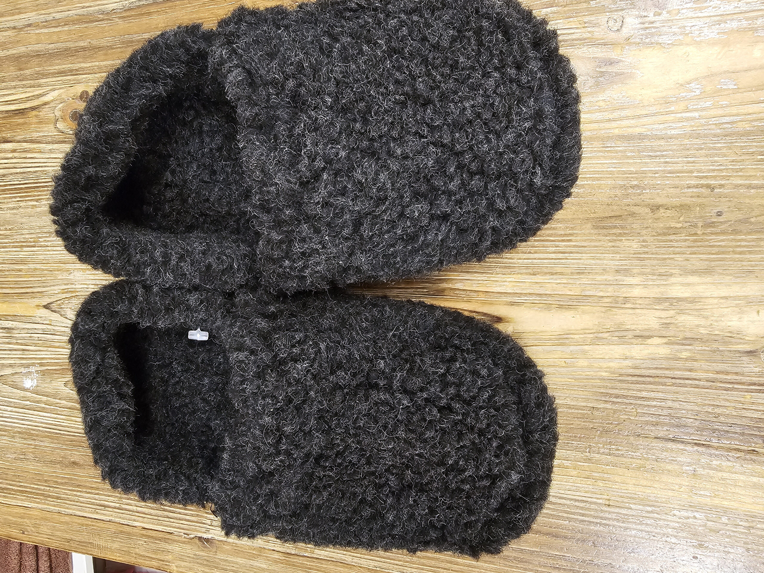 Copati iz 100% kosmatene volne t.sivi, nizki, več velikosti