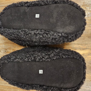 Copati iz 100% kosmatene volne t.sivi, nizki, več velikosti