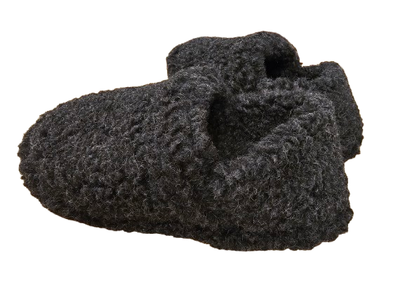 Copati iz 100% kosmatene volne t.sivi, nizki, več velikosti