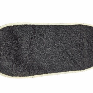 Ledvični pas iz 100% kosmatene volne siva/siva