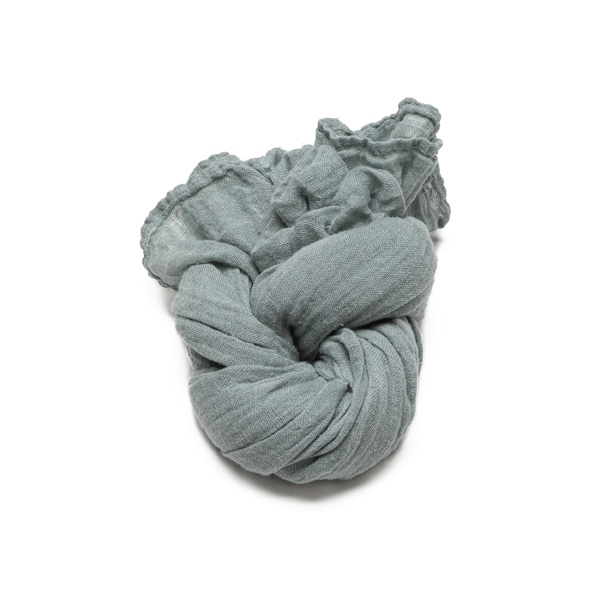 Šal iz 100% lana MOSS GREEN