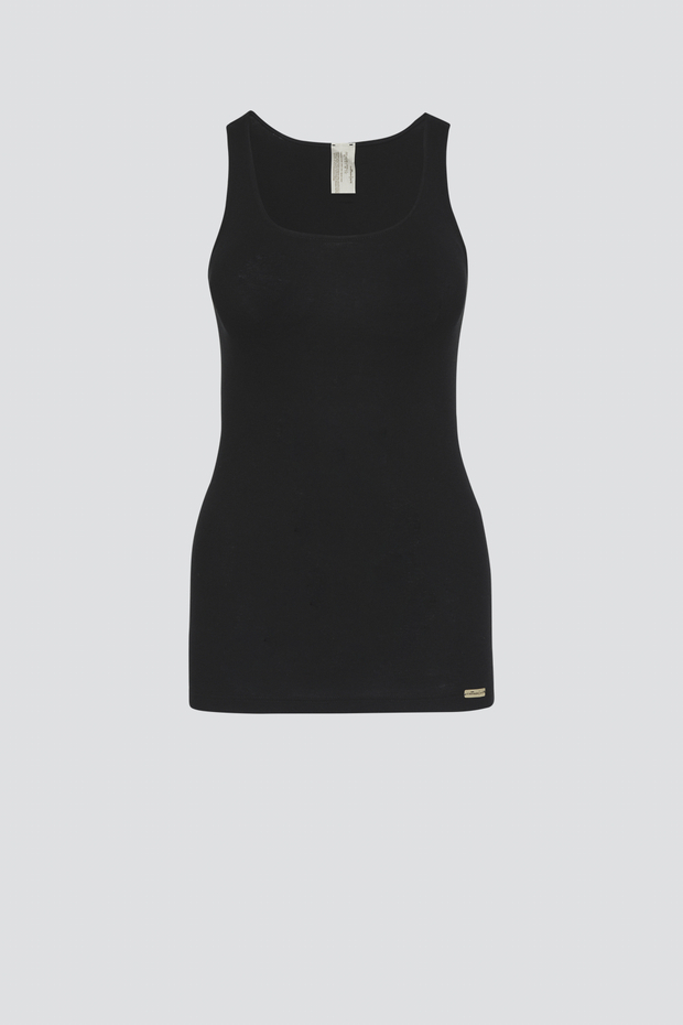 Spodnja majica šir. nar. iz eko bombaža ČRNA