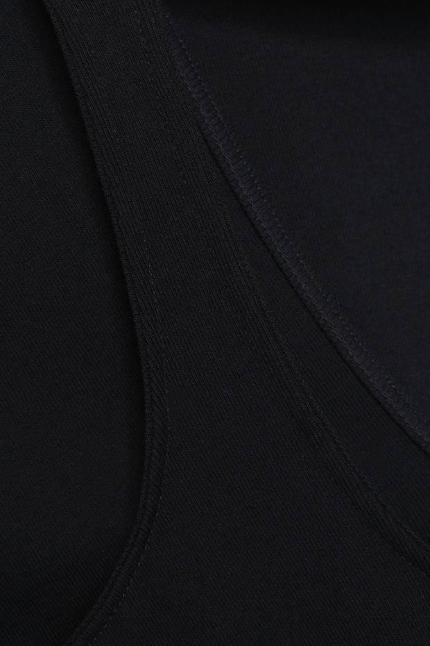 Spodnja majica šir. nar. iz eko bombaža ČRNA