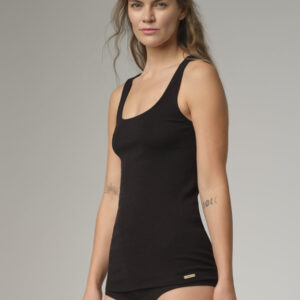 Spodnja majica šir. nar. iz eko bombaža ČRNA