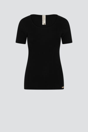 Spodnja majica KR iz eko bombaža ČRNA