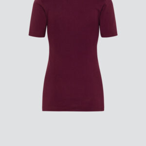 Spodnja majica KR iz eko bombaža BURGUNDY