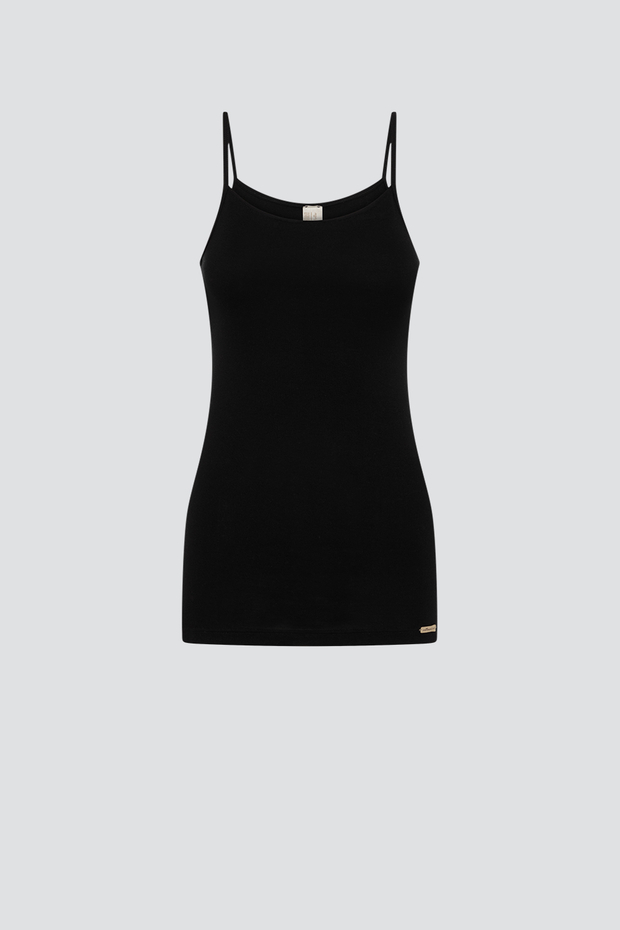 Spodnja majica tanke nar. iz eko bombaža ČRNA