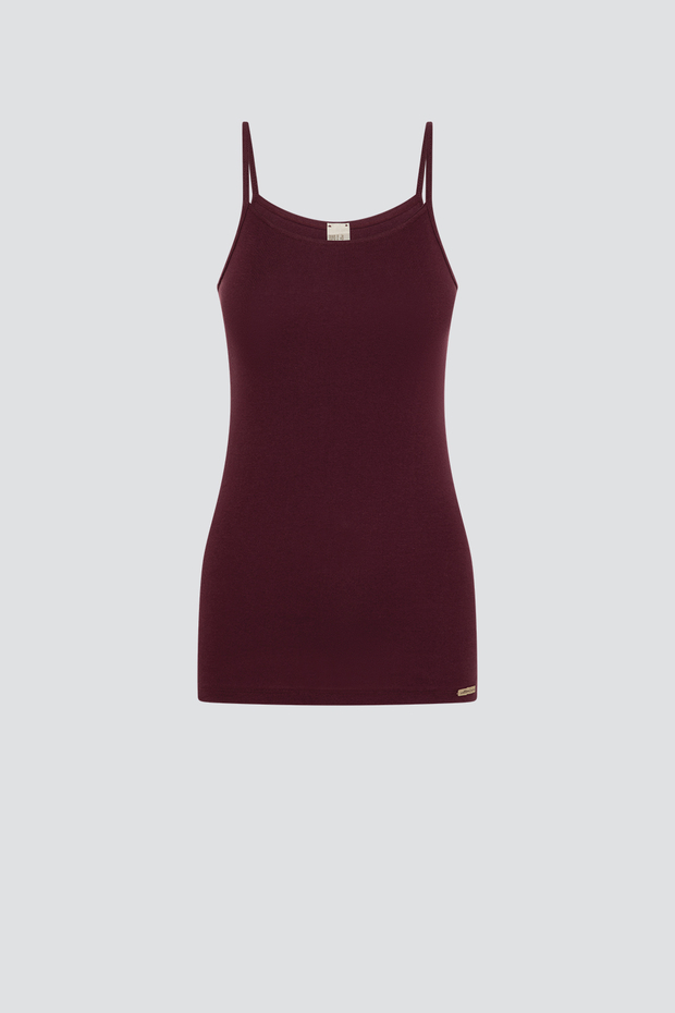 Spodnja majica tanke nar. iz eko bombaža BURGUNDY
