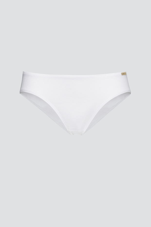 Mini slip spodnjice iz eko bombaža BELE