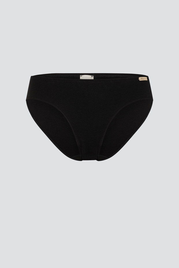 Mini slip spodnjice iz eko bombaža ČRNE