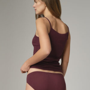 Mini slip spodnjice iz eko bombaža BURGUNDY Mini slip spodnjice iz eko bombaža BURGUNDY