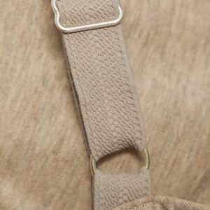 Eko Bombažni Nedrček, brez žičke BEIGE MELANGE