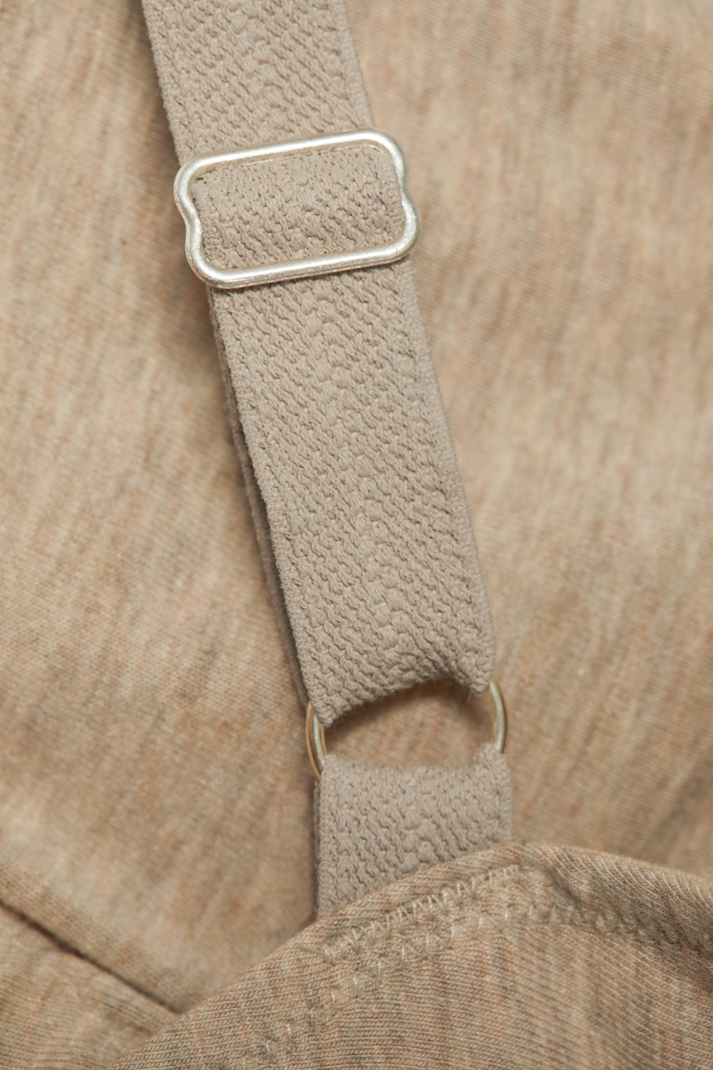 Eko Bombažni Nedrček, brez žičke BEIGE MELANGE