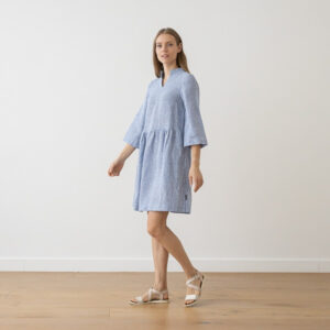 Obleka 100% lan MEDIUM STRIPE M