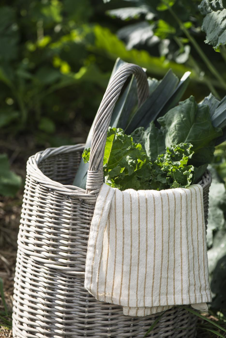 Košara okrogla z ročajem visoka 2934