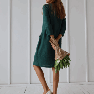 Srajčna obleka 1240 100% lan