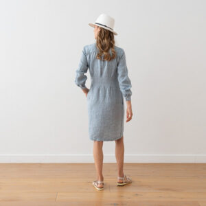 Obleka 100% lan DENIM MELANGE L